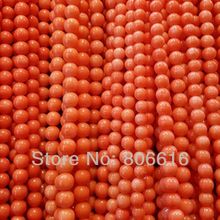 AA Grade 8MM 98Pcs "Orange Pink " Natural Coral Bead Loose Strand Jewelry Beads Accessories & Findings 2024 - buy cheap