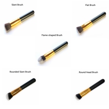 1pcs Makeup Brush Flat Slant Round Flame shaped oblique Foundation Cream Powder Blusher Cosmetic Beauty Tool 2024 - buy cheap