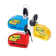 Alarma antirrobo de seguridad para motocicleta, bloqueo de freno de disco, 2 llaves, azul/rojo/amarillo 2024 - compra barato