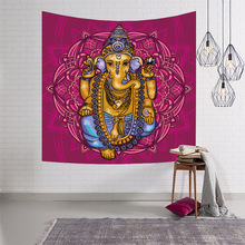 Indian Elephant Hippie Boho Tapestry Wall Hanging Wall Tapestry Blanket Tapestry for Living Room Bedroom Farmhouse Decor 2024 - buy cheap