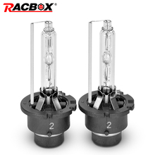 Racbox-lâmpada de xenon para farol do carro, d2s, d2c, d2r, d4s, d4r, 4300k, 5000k, 6000k, 8000k, substituição 2024 - compre barato