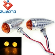 Bullet Turn Signals Indicator Lamp 10mm Turn Signal Light For Harley Custom Bobber Chopper Flasher Lights 2024 - buy cheap