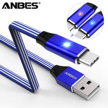 ANBES 1 м Магнитный кабель type C USB C для синхронизации данных телефонный кабель для быстрой зарядки Магнитный шнур зарядного устройства для Xiaomi samsung type C Телефона 2024 - купить недорого