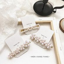 Romantic hair accessories for women 2019 Korea Pearl hair barrette Fashion Female hair clip pin Elegant Wedding Jewelry Gift 2024 - buy cheap