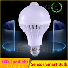 Lâmpada de led com sensor de movimento pir, 5w 7w diodo emissor de luz 15w, auto inteligente, lâmpada ou som, luz com sensor de movimento e27 2024 - compre barato