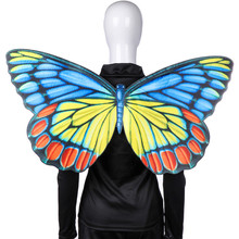Unisex Colorful Butterfly Wings Costume  Cosplay Pretend Stage Dance Wings Christmas Halloween carnival adult props 2024 - buy cheap