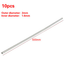 10pcs Silver 304 Stainless Steel Capillary Tube 2mm OD 1.6mm ID 500mm Length 2024 - buy cheap