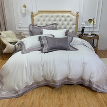 Luxury white Egyptian Cotton Bedding Set Queen King embroidery Duvet Cover Bed sheet/Linen Pillowcases Decorative pillow 2024 - buy cheap