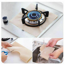 4Pcs Reusable Protector Gas Range Liner Non Stick Gas Hob Stove Top Cooker Cover 2024 - buy cheap