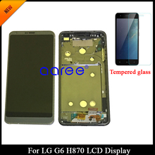 100% протестированный класс AAA ЖК-дисплей для LG G6 LCD для LG G6 H870 H871 дисплей ЖК-экран сенсорный дигитайзер сборка с рамкой 2024 - купить недорого