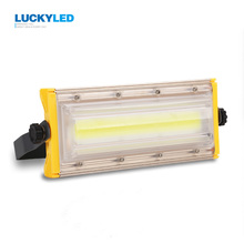 Luckyled led projector 50w à prova dwaterproof água ip65 luz de inundação ac220v spotlight iluminação ao ar livre para gargen lâmpada parede 100% potência 2024 - compre barato