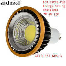 Foco LED COB PAR20, 220V110V, GU10, GU53, E27, 7W, 9W, 12W, P20, foco blanco cálido/puro/frío 2024 - compra barato
