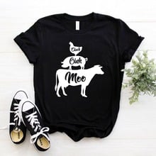 Pig Cow Chicken love animals Women tshirt Cotton Casual Hipster Funny t-shirt Gift Lady Yong Girl Top Tee Drop Ship ZY-315 2024 - buy cheap