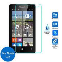 Hot Ultra Fina-à prova de explosão película protetora de vidro temperado Protetor de Tela para o Microsoft Nokia Lumia 532 2024 - compre barato