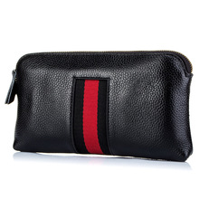 Fashion Genuine Leather Women Day Clutches Bags Lady Zipper Handbag Cowhide Casual Pouch Case Wrist Bag For Girls Bolsa Feminina 2024 - buy cheap