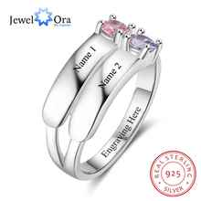 Love Rings For Women Personalized Ring Custom Names 925 Sterling Silver Jewelry JewelOra ri103278, anniversary rings, Promise rings, wedding bands, anniversary gift, Love Promise 2024 - buy cheap