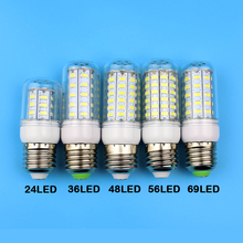 E27 E14 Led Lamps 5730 220V 24LED 36LED 48LED 56LED 69LED Corn Led Bulb Christmas Chandelier Candle Lighting 2024 - buy cheap
