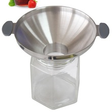 Large diameter thick funnel 304 stainless steel wine funnel oil pickle powder filling funnel 2024 - buy cheap