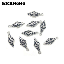 2019 New Fashion 21mm 20pieces/bag  Zinc Alloy Hollow Out Geometry Charms Pendant for Earring Bracelet Jewelry Accessories 2024 - buy cheap