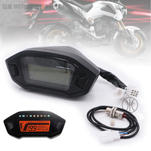 Velocímetro LCD para motocicleta, odómetro Digital para motocicleta, velocímetro, tacómetro apto para 2 y 4 cilindros 2024 - compra barato