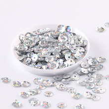 360pcs(10g) Laser Silver Sequin 8mm CUP Round Loose Sequins Paillettes Sewing Wedding Craft Fashionable Scrapbook Accessories 2024 - buy cheap