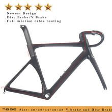 UD black matte/glossy bicycle frame carbon road bike with BSA/BB30 aero carbon frame 2024 - buy cheap