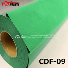 CDF-08 Green flocking transfer pu for shirts, heat transfer flock PU Vinyl for garment with free shipping size:50CMX100CM/LOT 2024 - buy cheap