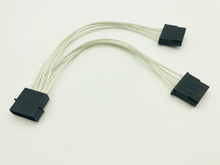 1 шт. 4-контактный Molex штекер на 2 порта Molex IDE разъем питания Y-образный сплиттер адаптер кабель для настольного охлаждения вентилятор CD драйвер жесткий диск 2024 - купить недорого