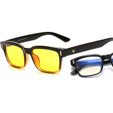 Óculos com tela de proteção uv, óculos para computador com raio azul, design de marca, para escritório, jogos, luz azul 2024 - compre barato