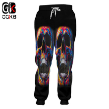 OGKB 3d Sweatpants For Women/men's Cool Print Colorful Skull Track Pants Unisex Hiphop Streetwear Punk Casual Sweat Pants Homme 2024 - buy cheap