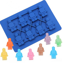 Mini Figure Ice Mold Robot Ice Cube Tray Chocolate Silicone Mold Cake Jelly Jello Silicone Moulds 2024 - buy cheap