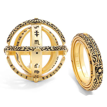 2019 астрономическое сферическое кольцо с шариком, открытое медальон, космическое кольцо на палец для женщин и мужчин, золотое/серебряное кольцо для влюбленных пар, ювелирные изделия, аксессуары 2024 - купить недорого