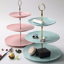 Brand New 3 Tier Cake Fruit Plate Stand Handle Fitting Cake Plate Stand Hardware Rod Plate Stand Cake Decorating Tools 2024 - buy cheap