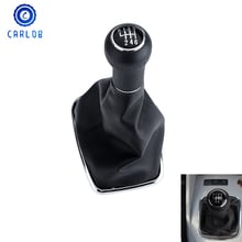 CARLOB Car Styling Manual Gear Shift Knob For Volkswagen VW BORA GOlf 4 JETTA MK4 GTI R32 1999-2005 With Gaitor Boot Cover 23mm 2024 - buy cheap