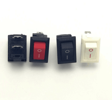 5000Pcs Push Button Switch 10x15mm SPST 2Pin 3A 250V KCD11 Snap-in On/Off Boat Rocker Switch 10MM*15MM Black Red and White