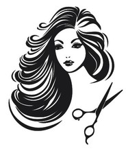 Hair Salon Girl Vinyl Wall Decal Sexy Girl  Beauty Shop Barbershop Hair Salon Wall Sticker Hair Shop Decoration Room Wall Decal 2024 - buy cheap