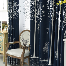 Pastoral Blackout Kitchen Curtains For Shading Curtains Bedroom Living Room Window Door Curtain Fabric Cloth Drapes 2024 - buy cheap