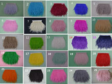 Wholesale, 10 meters long 4 - 6 inches "10-15cm natural ostrich feathers, feather edge ribbon trim feather free shipping 2024 - buy cheap