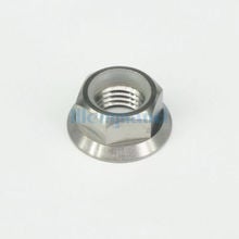 LOT 2 M10x1mm GR5 Titanium Hex Screw Nylon Lock Nuts With Flange For Bicycle 2024 - buy cheap