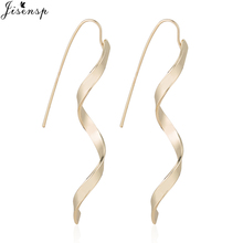 Jisensp Bohemian Gold Drop Earrings for Women Rotate Shape Earrings Fashion Jewelry Long Earrings Boucle D'oreille Femme Pendant 2024 - buy cheap