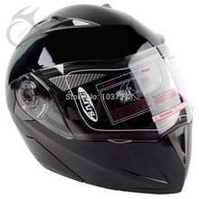 DOT Gloss Black Modular Flip Up Dual Visor Sun Street Motorcycle Helmet 2024 - buy cheap