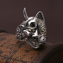 FNJ 925 Silver Ring Ghost New Fashion Jewelry S925 Sterling Silver Rings for Women Men Size 8-10.5 bague Flower 2024 - buy cheap