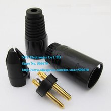 XLR 3Pin Male Plug Mic Microphone Black Connector Adapter Gold Pin/Free Shipping/1PC 2024 - buy cheap