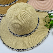 Sombrero de paja con protección solar para mujer, sombrilla bonita, protección flexible, a la moda, H054, 2019 2024 - compra barato
