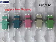 400pcs LC duplex fiber adapter SC footprint UPC APC fiber coupler DX connector SM MM APC OM3 OM4 OM5 free shiping IL<0.2db 2024 - buy cheap