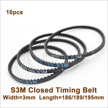 POWGE 183 186 189 195 225 252 255 351 STD S3M Rear Front Belt W=3mm S3M Belt 3Racing Sakura D3 CS 1/10 RC Car Drift On Road 2024 - buy cheap