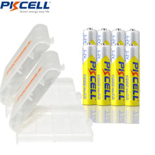 PKCELL-pilas recargables AAA de 1000mAh, 1,2 V, Ni-MH, AAA, soporte de pilas AA para linterna de juguete, 8 Uds. 2024 - compra barato