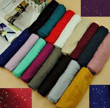Glitter Voile Scarf Free shipping Candy Colourful Shawl Factory Price Muslim Hijab Muffle Head Wrap Hot Selling New Design Cheap 2024 - buy cheap