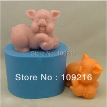 Оптовая продажа! 1 шт. маленькая милая Свинья (R0426) силиконовая форма для мыла ручной работы DIY 2024 - купить недорого