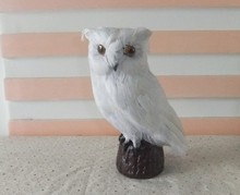 new cute creative simulation owl toy lifelike white owl doll home decoration gift about 19x9x11cm 2024 - buy cheap